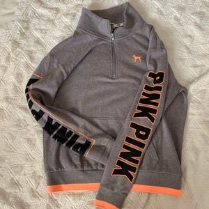 PINK Half-Zip Sweatshirt